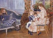 Pierre-Auguste Renoir Children-s Afternoon at Wargemont china oil painting artist
